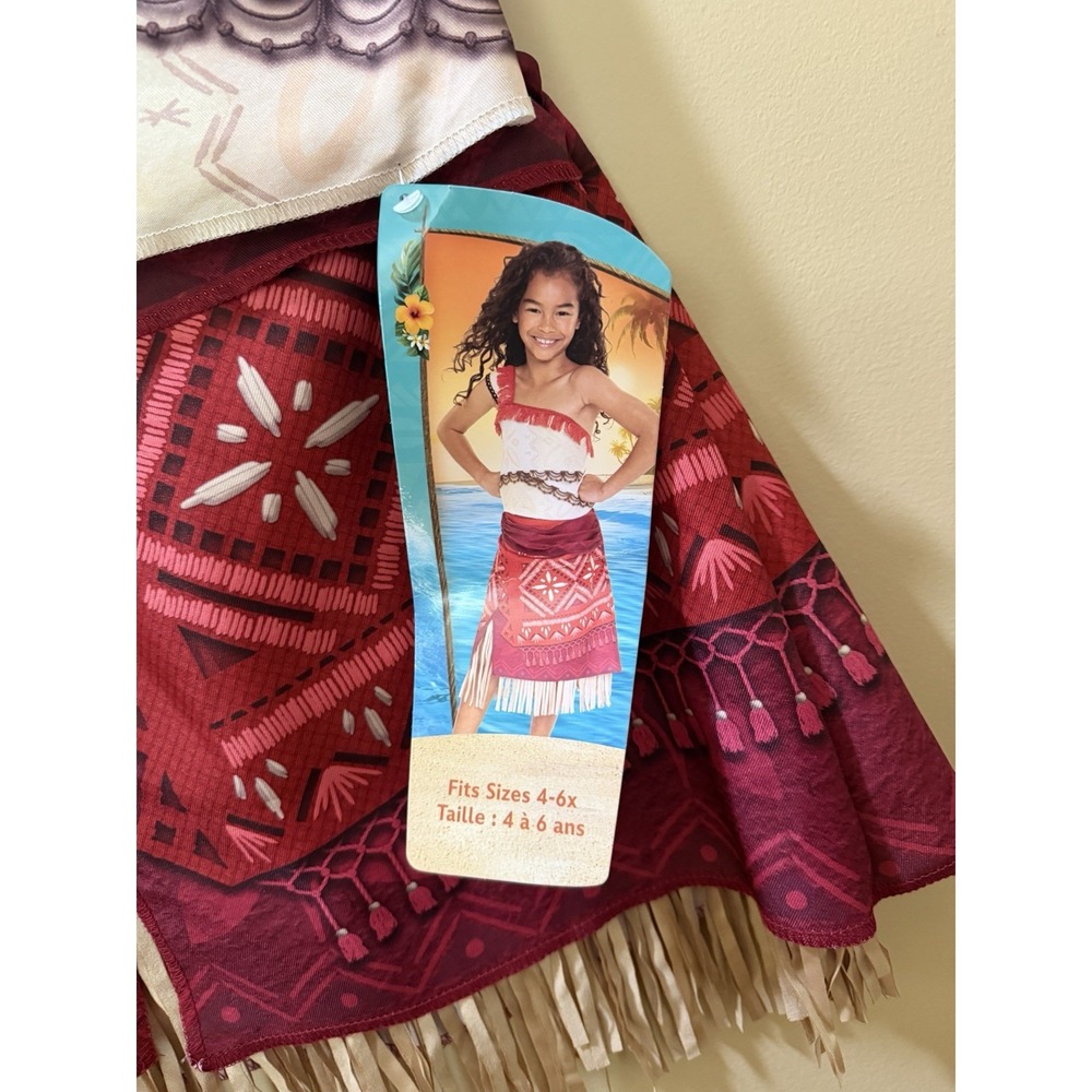 NEW Disney's Moana 2 Moana Adventure Outfit/Costume Fit Sizes 4-6X NWT - Picture 6 of 9